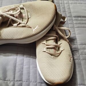 Puma Light Tan Athletic Shoes